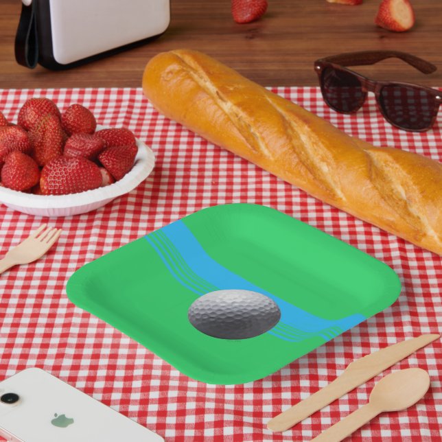 Teller aus dem Golfball (Picknick)