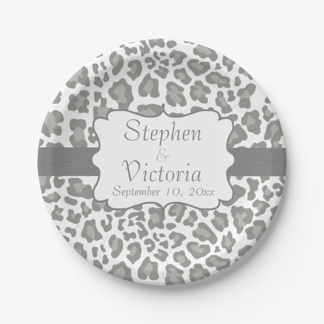 Teller aus Edelleopard für Weißabdruck und Graupap (Vorderseite)