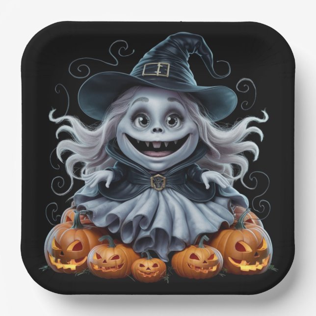 Teller aus Karton Serie 1 Ghost 03 (Vorderseite)