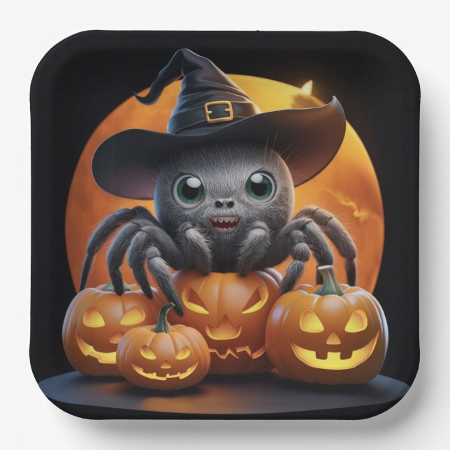 Teller aus Karton Serie 1 Spider (Vorderseite)