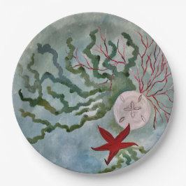 Teller aus Küstenpapier