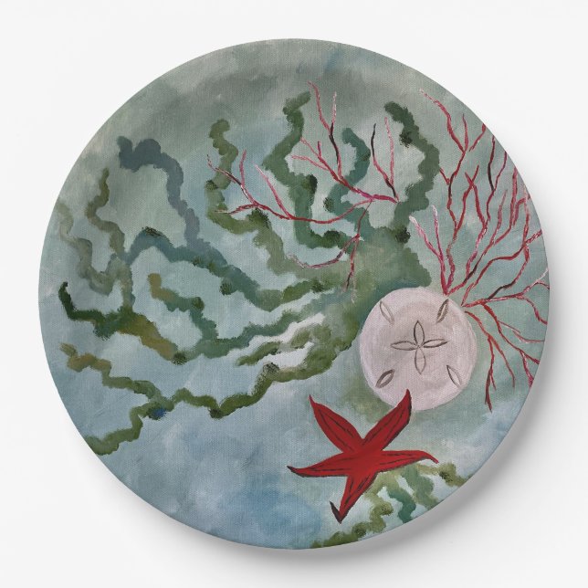Teller aus Küstenpapier (Vorderseite)
