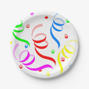 Teller aus Papier, Happy Birthday Paper Teller Con