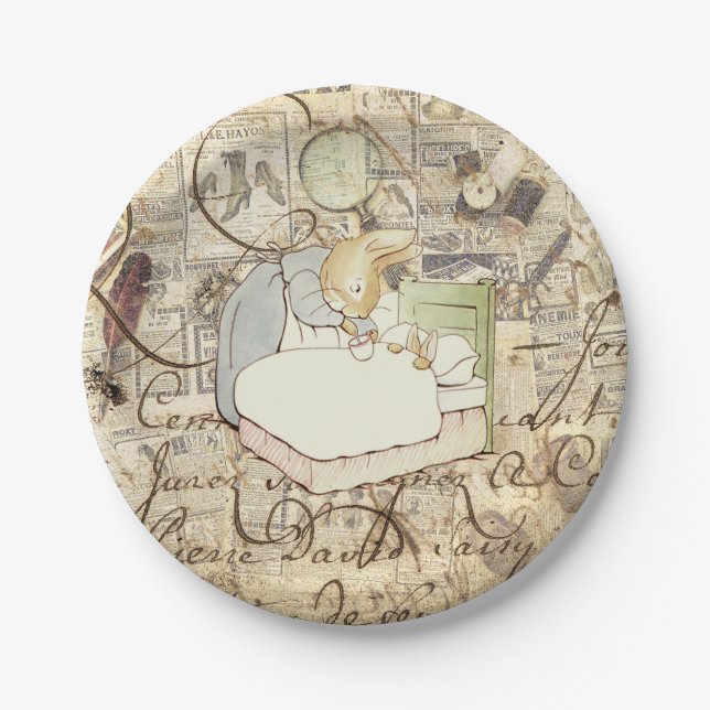Teller aus Peter-Kaninchen (Vorderseite)