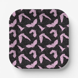Teller aus rosa Bat Paper