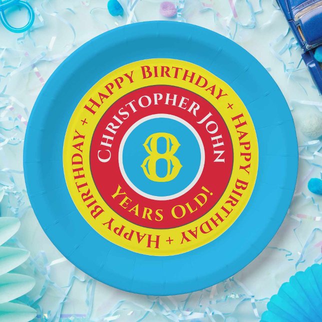 Teller der 8. Geburtstagspartei (Von Creator hochgeladen)