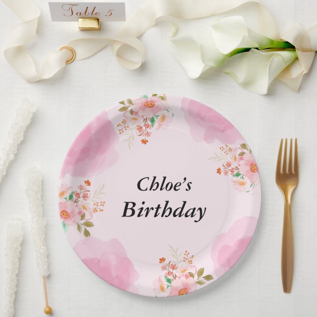 Teller der Blumenbällchen (Hochzeit)