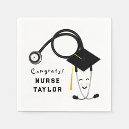 Teller der Krankenversicherungspartei Serviette