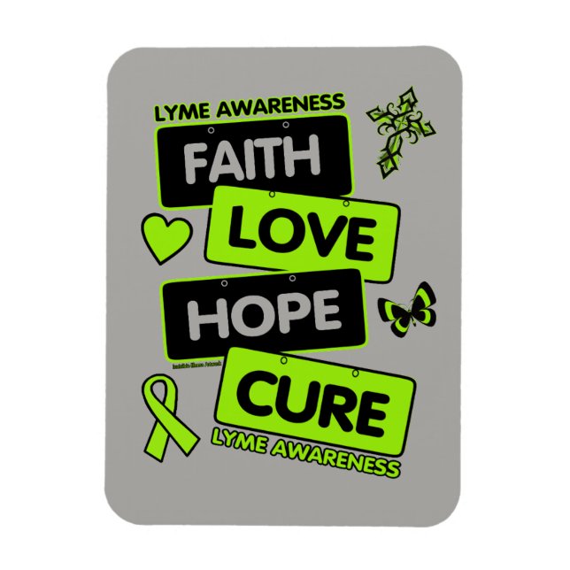 Teller der Lizenz...Lyme Magnet (Vertikal)