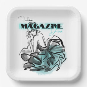 Teller des Frauenmagazins