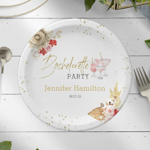 Teller für Aquarellpapier Bachelorette Boho