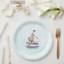 Teller für Baby-Party Little Sailor