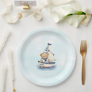 Teller für Baby-Party Little Sailor