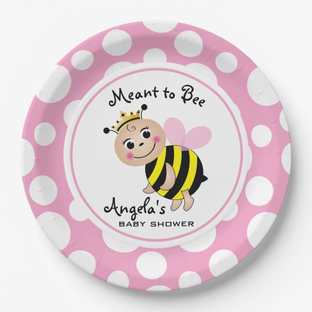 Teller für Babydusche (Vorderseite)