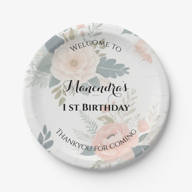 Teller für benutzerdefiniertes Bluepapier für das  (Vorderseite)