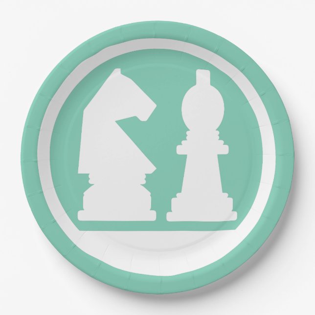 TELLER für benutzerdefiniertes Farbpapier CHESS (Vorderseite)