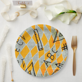 Teller für Bildung und Party