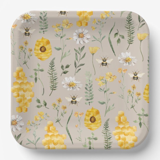 Teller für Blumenpapier für Wasserfarben (Vorderseite)