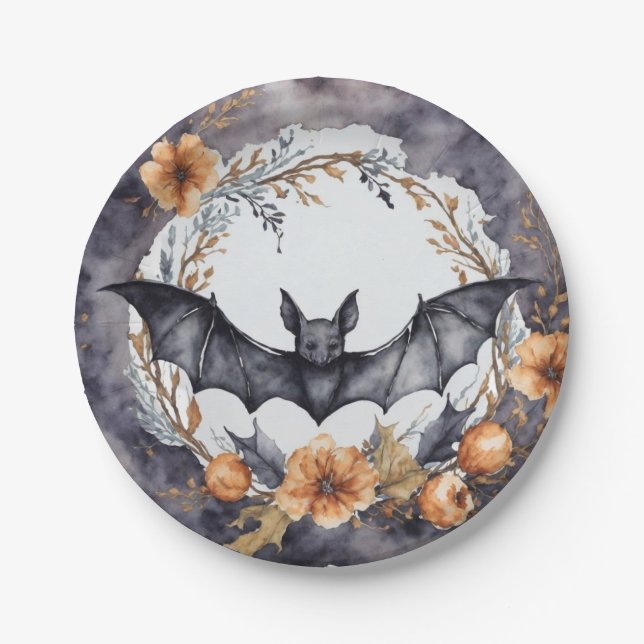 Teller für das Black Bat- und das Wreath-Party (Vorderseite)