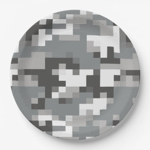 Teller für das White and Gray Digital Camouflage P