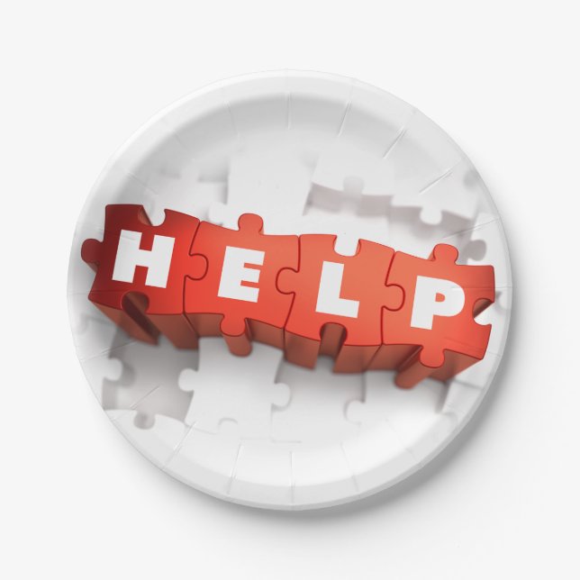 Teller für die Puzzleteile (Vorderseite)