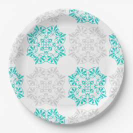 Teller für Extravagante Muster aus Aqua und Soft G