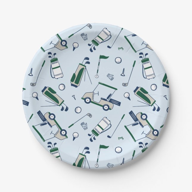 Teller für Golf Pattern (Vorderseite)
