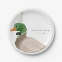 Teller für grünes Mallard-Entenpapier