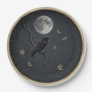 Teller für Halloween im viktorianischen Gothic-Sti