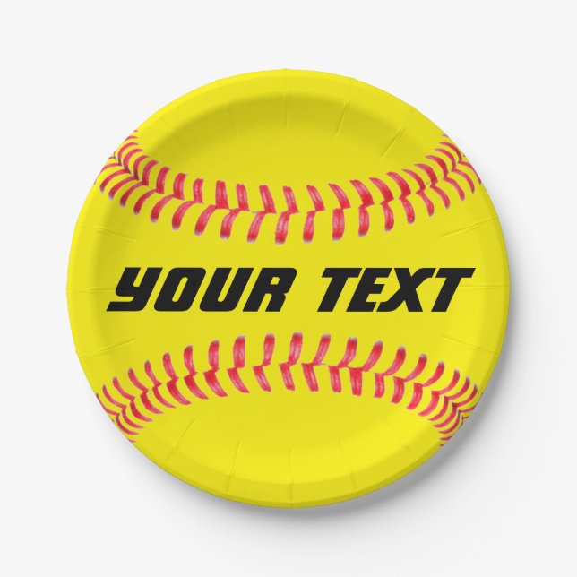 Teller für kundenspezifische Softball (Vorderseite)
