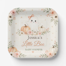 Teller für Little Boo Baby Shower aus Papier