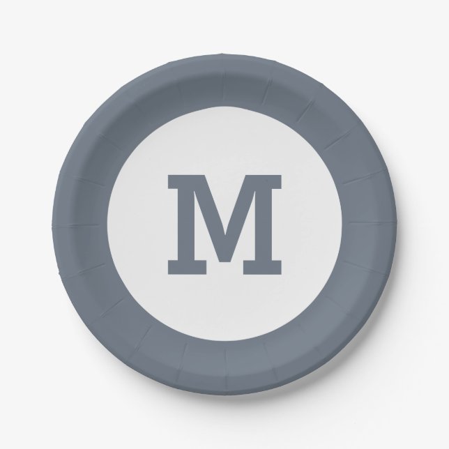 Teller für Monogramm (Vorderseite)