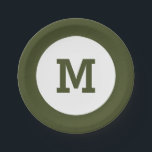 Teller für Monogramm<br><div class="desc">Ändern Sie die Initialeinstellung in das,  was Sie gewollt haben. Weitere Produkte für Vorlagen finden Sie in meinem Shop (PATTERNS > MONOGRAMS & FRAMES).</div>