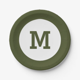 Teller für Monogramm