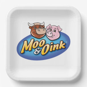 Teller für Moo- und Oink-Papiere