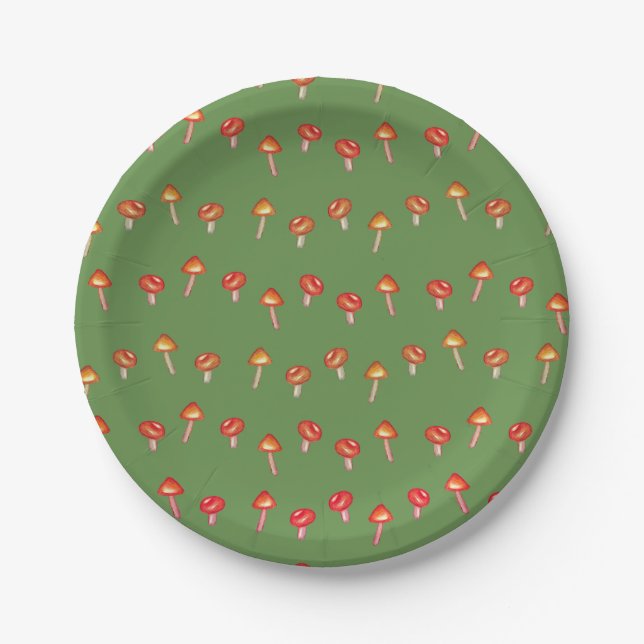 Teller für Mushroom-Muster (Vorderseite)