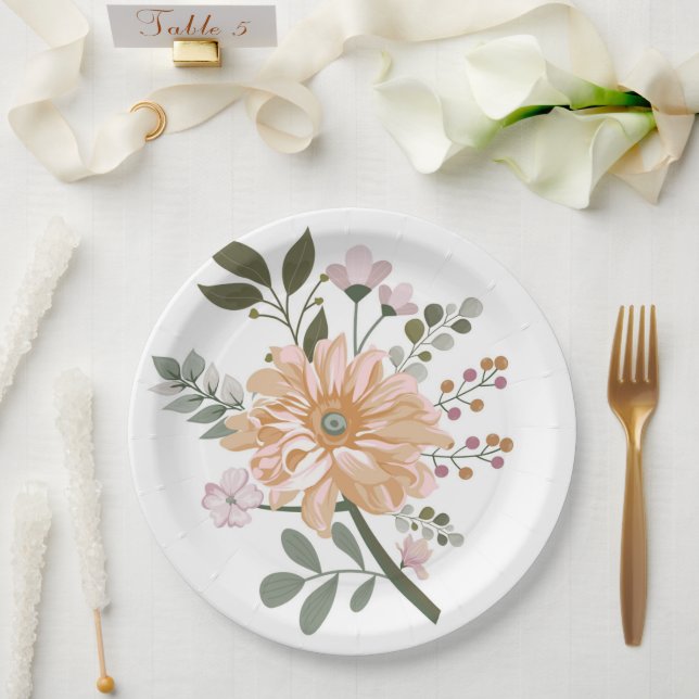 Teller für Papier und Party (Hochzeit)