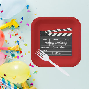 Teller für personalisierte Movie Clapboard