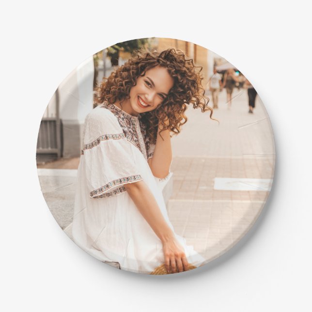 Teller für personalisiertes Foto (Vorderseite)