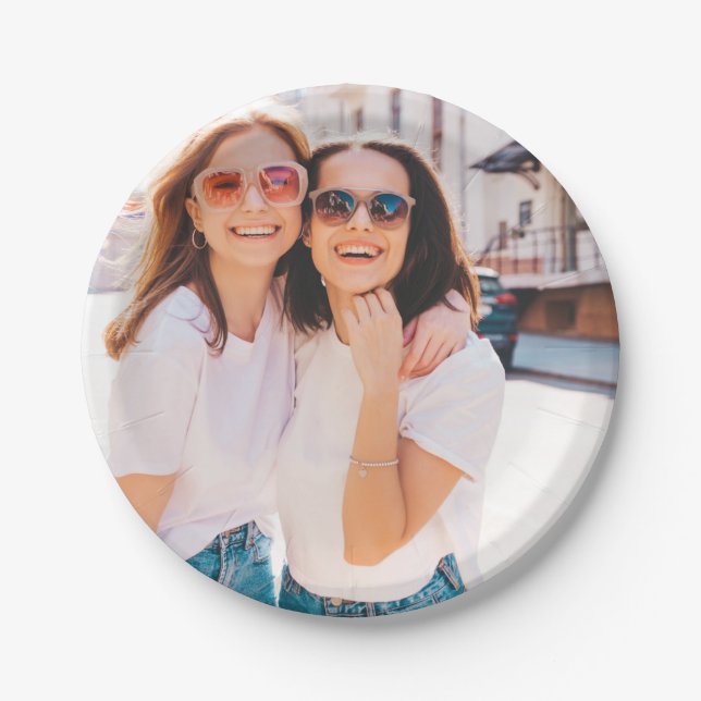 Teller für personalisiertes Foto (Vorderseite)