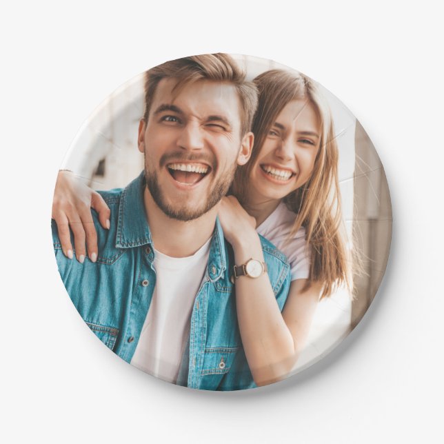 Teller für personalisiertes Foto (Vorderseite)