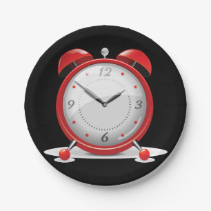 Teller für Red Alarm Clock-Papiere