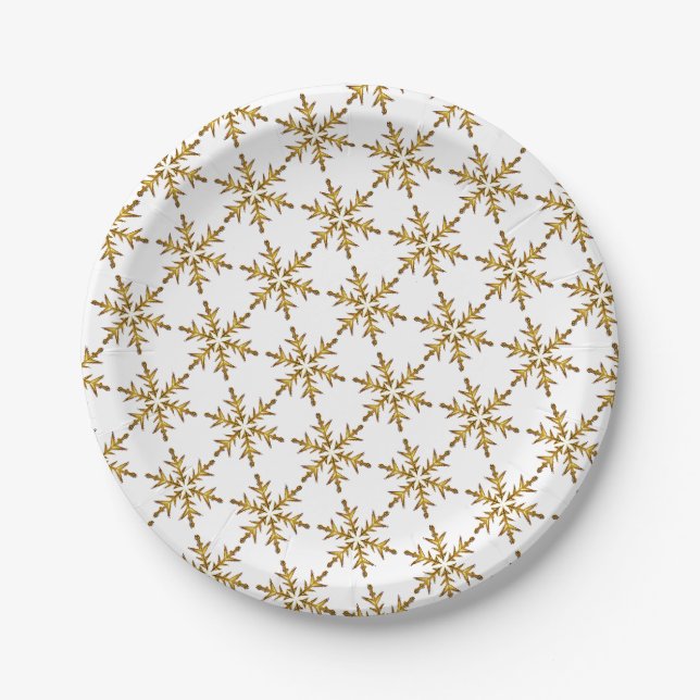 Teller für Snowflake-Designpapiere (Vorderseite)