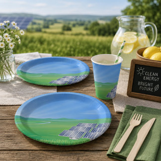 Teller für Solarpapier für erneuerbare Energien