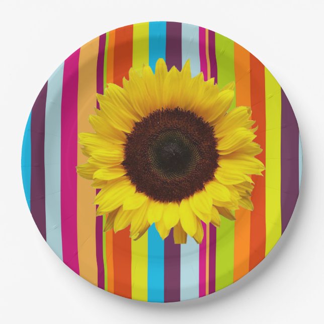 Teller für Sonnenblumenstreifen (Vorderseite)