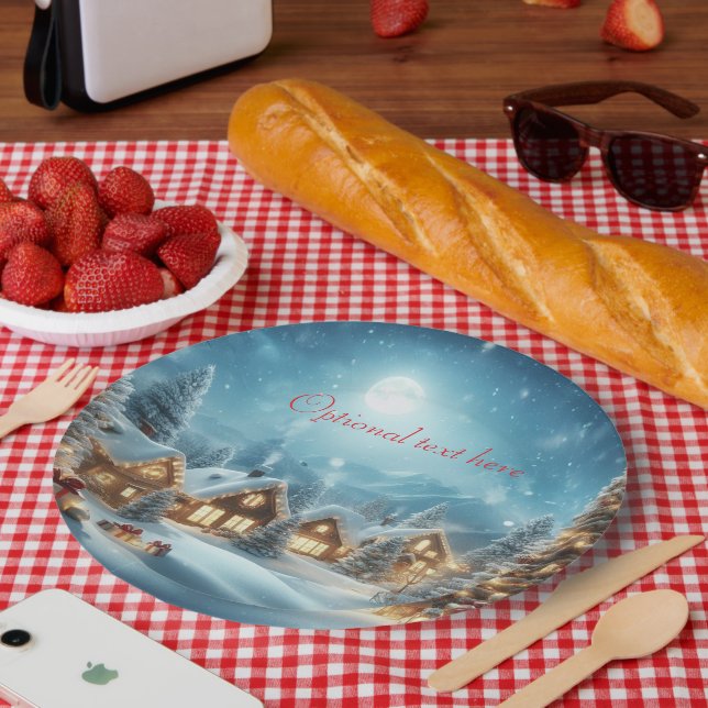 Teller für Weihnachts-Party (Picknick)