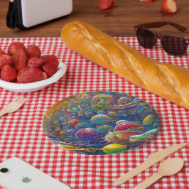 Teller für Weltraumbahnpapiere