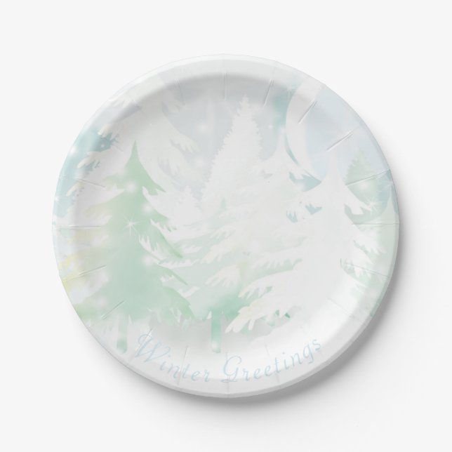 Teller für Winterpine-Bäume (Vorderseite)
