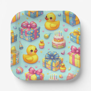 Teller Gelbe Ente Geburtstagsparty