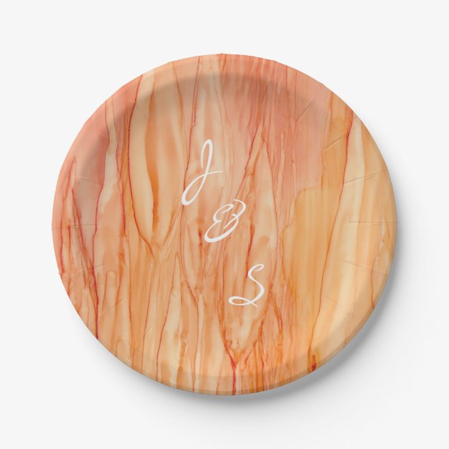 Teller Hochzeitsfeiern Frische Blume (Vorderseite)